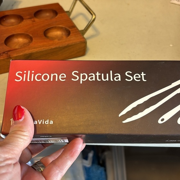 CasaVida Silicone Spatula Set 1piece Seamless Kitchen Bakeware Baking Mixing 8pc - Picture 10 of 12